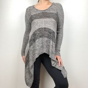 Cupio gray asymmetrical sweater